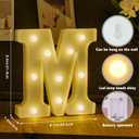 Marry ME LED Marquee Letters, Warm White LED Marry Me Light Up Letters, Battery Operated, for Marriage Proposal, Wedding, Anniversary, Photo Backdrop
