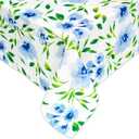 YiHomer Indoor Outdoor Tabletop for Spring Summer Decorations, Picnics and Dinner Parties - Stain and Water Resistant, Spring Blossoms, Tablecloth, 52 x 70 Rectangle