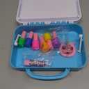 Melissa & Doug Love Your Look Pretend Makeup Kit (16 pcs) – Kids Vanity Set with Realistic Accessories, Mess-Free Fake Makeup for Girls, Dress-Up & Imaginative Play Toy, Ages 3++