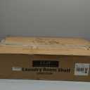 Ulif U13 Medium Over Washer and Dryer Storage Shelves, 6 Tiers Laundry Room Standing Shelf with 2 Hanger Rods, Space Saver Clothes Drying Rack, 57.8" W x 22" D x 77.4" H, White