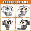 YTH24V48 Carburetor Compatible with Husqvarna YTA22V46, YTH22V46, YTH24V48, YTA24V48, YTH24V54, YTH22V46, Z246, Z254, YTH23V48, YTH2348 46" 48" Mower Engine