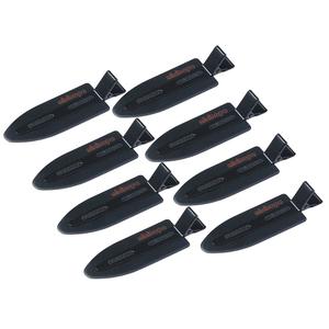 No Crease Styling Clips, Big Size 3.1inch 8cm, Black,8-Count.