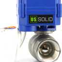 U.S. Solid Motorized Ball Valve- 1" NSF Certified 304SS Electrical Ball Valve with Full Port, 9-24V AC/DC and 3 Wire Setup