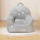 ALIMORDEN Kids Ultra-Soft Snuggle Foam Filled Chair, Star