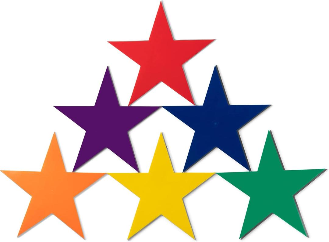 Champion Sports 9-Inch Poly Star Marker Set, Multicolor, 1 Count (Pack of 1)