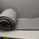 Mohawk Home 4' x 6' Premium Luxury Non Slip Rug Pad 1/4 Thick Dual Surface Felt + Rubber Gripper - Safe for All Floors, Synthetic Fiber, Grey