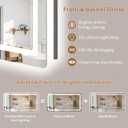 BEAUTYPEAK 24"x48" LED Bathroom Mirror with Lights, Backlit + Front Lit, Anti-Fog, Lighted Bathroom Mirror for Wall, HD Shatterproof Tempered Glass, Dimmable, Memory Function (Horizontal/Vertical)