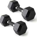 CAP Barbell Coated Dumbbell Weight | Multiple Options Pairs & Sets (20 lb - Count of 1)