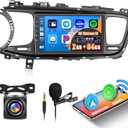 Inefala [2G+64G] Car Stereo for Kia Optima K5 2013 2014 2015 with Wireless Carplay/Android Auto, 9 Inch Upgrade Touch Screen for Optima with GPS WiFi Bluetooth FM/RDS EQ SWC 26UI Backup Camera MIC