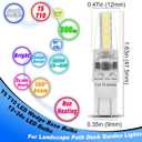 Heifymi 3 Watt T5 T10 LED Wedge Base Light Bulbs AC/DC 12V-24V Equivalent 25W-30W 6000K Daylight White 300lm T10 921 194 LED Bulbs for RV Camper Marine Boat Landscape Driveway Patio Lighting, 10 Pack