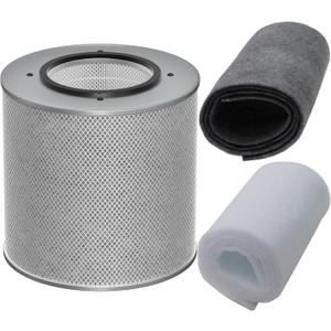 FR400 Replacement Filter for Austin Healthmate FR400 Air Purifier and Austin Air Models HM400 HM402 HM405 HM410 HM450, H14 True HEPA with High Efficiency Activated Carbon and 2 Pack Pre-Filter