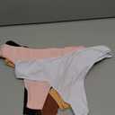ALL OF SHE Cotton Underwear Women Pack Maillard Thongs for Women Breathable Sexy Ladies Thong Panties, XL