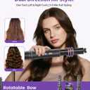 Air Styler Wrap Multi-Styler Dual Direction Air Curler for Left & Right Curls Lightweight 110K RPM 800M Ionic 3-in-1 Hair Styling Tool for Curling, Straightening & Volumizing Travel Home
