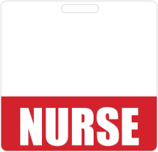 Nurse Badge Buddy (Red) - Heavy Duty Badge Tags for Nurses - Double Sided Identification Card
