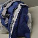 WONGS BEDDING Comforter Full Size, Navy Blue Bedding Comforter Set for Full Bed, Striped Bed in a Bag Full Size Comforter Sets for All Season 90"78"