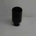 Stainless Steel 4 Inch Inlet Diesel Exhaust Tip Tailpipe, 8" Outlet 15" Long Rolled End Angle Cut Bolt On Exhaust Tail Pipe 4"x8"x15" Black Powder Coated Universal Car
