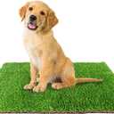 Downtown Pet Supply Replacement Dog Potty Grass, 16 x 20 - Washable Synthetic Grass Pad for Dogs, Suitable as Indoor or Outdoor Grass Pee Turf - Dog Housebreaking Supplies