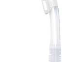 Aegend Dry Snorkel, Dive Mask Easy-Breath Free Diving Snorkel for Snorkeling Scuba Diving Freediving Swimming, with Top Dry Valve and Food-Grade Silicone Mouthpiece (Clear White)