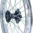 Hauertzx Wheel Rim Hub Compatible for 70CC 90CC 110CC 125CC 140CC 150CC 160CC Off Road Motocross Pit Dirt Rocket Bike (Silver, 70/100-17" 15mm)