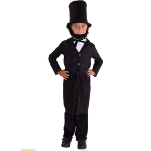 Morph Costumes Abraham Lincoln Costume For Kids - Presidents Day Halloween Outfit For Boys, Historical Dress Up, Medium