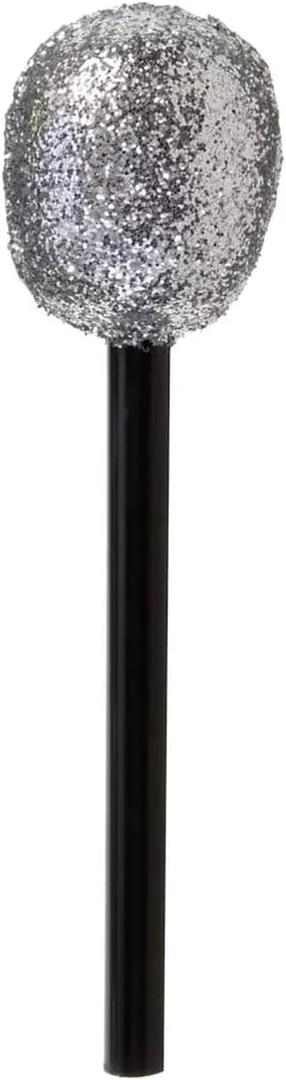 Rhode Island Novelty 10 Inch Glitter Microphone, One per Order