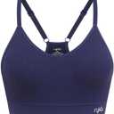 Ryka Sports Bra, Cami Yoga, Athletic Sostn Deportivo, Ashley Seamless v-Neck, 3 Pack (S)