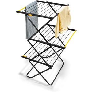 Joseph Joseph AirFrame Max Drying Rack, 70 ft Capacity, Large Folding Clothes Airer with Long Garment Rails