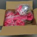 Disco Ball Cups,6 Pcs Silver Disco Cups with Cowboy Hat Lid and Straw, Sparkly Glitter Disco Ball Tumbler Pink Western Cowgirl Hat Disco Ball Cocktail Cup for Party Supplies