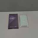 360 Spin CD Stand for iPhone 17 Case Compatible with Magsafe Ring [Never Yellow][DIY Glitter Cardstock] Camera Protection Plating Clear Cute Phone Case for Women Girls 6.3'', Sage Green