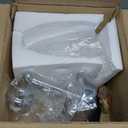 HDDFL Black Bathroom Light Fixture Bathroom Vanity Lighting 1 Light Modern Glass Wall Scone for Bedroom Bath Living Room Hallway