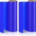 2 Rolls Non Slip Material Roll, 8" x 3.25 ft Blue Silicone Grip Non Slip Mat, Cut to Size Mat Large Table Pads for Eating Aids, Baking, Crafts, Table, Counter, Drawer or Any Surface