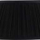Aspen Creative 59202 Empire Uno Lamp Shade in Black, 7-7/8" Top x 11-7/8" Bottom x 7-1/2" Slant Height, Slip UNO 33mm