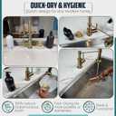 2 x Faucet Splash Guard for Kitchen Sink – Super Absorbent Diatomite Stone Mat, Quick-Drying, Prevents Moisture Buildup, Durable Counter Protector for Kitchen or Bathroom