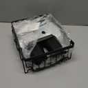 iSPECLE Small Sink Dish Drying Rack, Expandable Compact Rust Resistant Dish Drainer for RV Apartment Kitchen, Dish Rack with Tightening Knob, Arms with Non Slip Rubber, 9.1" W x 12.2"-17.3" L, Black