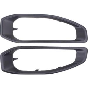 ApplianPar Front Driver and Passenger Side Fog Light Cover for Jeep Gladiator Wrangler 2018-2021