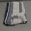 Urban Villa Kitchen Towels 100% Cotton Dish Towels for Kitchen (Set of 6) 20x30 Dish Cloths Highly Absorbent Kitchen Linen Set with Hanging Loop Perfect for Drying Dishes Cleaning Towels-Blue White