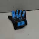Jalunth Soccer Goalie Goalkeeper Gloves Kids Youth Goal Keeper Field Player Gloves Boys Girls Training Grip Glove Age 7-8 Years Old with Upgraded Anti-Skid Latex Palm Blue Black Size 6