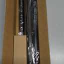 Black Shower Curtain Rod 36-84 Inches (3-7ft) Non Rust Adjustable Shower Rod Spring Tension Non Slip No Drilling Stainless Steel Shower Rods for Bathroom Window