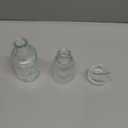 ComSaf Glass Bud Vases Set of 3, Small Flower Vases in Bulk, Mini Ribbed Vases for Centerpieces, Clear Vintage Vase for Table Decorations, Wedding, Party, Receptions, Home Decor (Different Sizes)