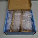 Disposable Clear Plastic Cutlery Set, Premium Quality, Strong, 192 Count, Large Combo Pack Forks, Spoons and Knives