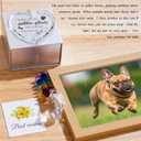 2 x Dog Memorial Gifts for Loss of Dog, Pet Memorial Suncatcher, Pet Sympathy Gifts, Heart Shaped Suncatcher with Personalized Words, Remembrance Bereavement Gift for Loss of Dogs Cats