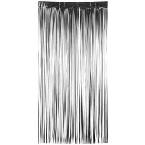 Lymocsu Foil Curtain Backdrop & Door Streamers - Metallic Tinsel Fringe for Birthday Decorations, Bachelorette Party, 16th Birthday Decorations, Birthday Sign & Banner - Party Supplies (Silver)