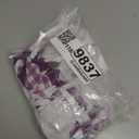 32Ft Purple Party Decorations Purple Buffalo Plaid Checkered White Triangle Flag Gingham Pennant Banner Fabric Garland for Wedding Birthday Picnic BBQ Outdoor Lavender Mermaid Party Decor Supplies