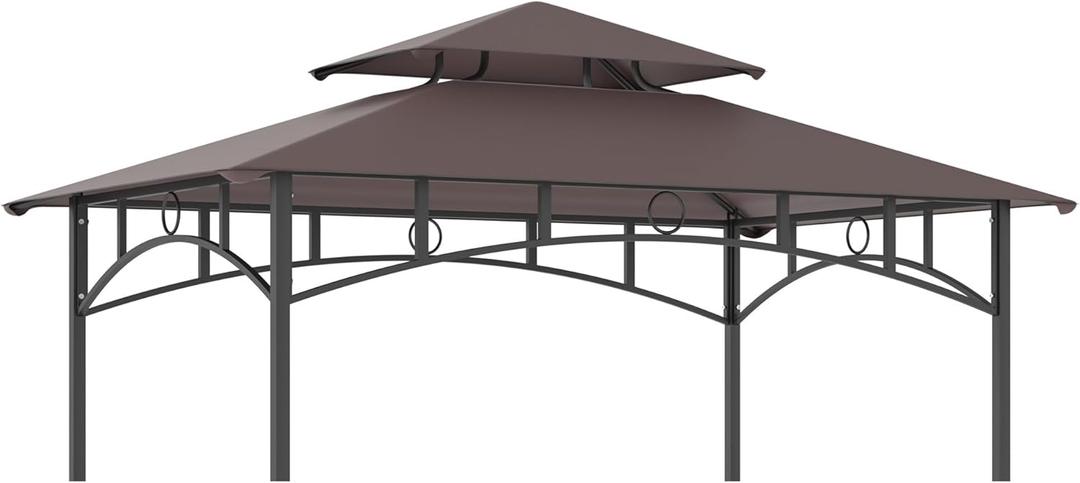 GOJOOASIS Grill Shelter Replacement Canopy Roof FIT for Gazebo 8x5'