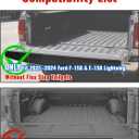 3PCS Combined Tailgate Spoiler Molding Cap for 2021-2024 F-150 & F150 Lightning without Flex Step Tailgate, Rear Tail Gate Center Top Cover Protector Trim for Ford F-150 2021-2024 Accessories