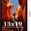 13x19 Picture Frame Set of 2, 13 x 19 Black Picture Frame with HD Plexiglas, 13 by 19 Poster Frame, Display Frame for Vertical or Horizontal, Presenting Spatial Aesthetics-Form & Light Series