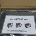 33-Inch Collapsible Travel Dog Crate, Portable 4-Door Soft Kennel for Medium to Large Dogs, Chew-Proof Mesh Windows, Indoor/Outdoor Use, Foldable, with Storage Bag (Green)