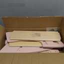 Wooden Step Stool, Two Step Stools, 300 lb. Load Capacity, with Safety Non-Slip Pads and Handles, Bamboo Step Stool for Bathroom and Kitchen, Children's Double Height Step Stools(Pink)