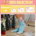 Unicorn Socks Gifts for Girls kids Cute Animal Fun Crew Fashion Funny Novelty Soft Cotton Socks 6 Pairs (3-5T)