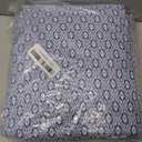 Amazon Basics Breathable Lightweight Super Soft Brushed Microfiber 4-Piece Bed Sheet Set, Wrinkle Resistant With 14" Deep Pockets, Queen, Blue Damask, Printed